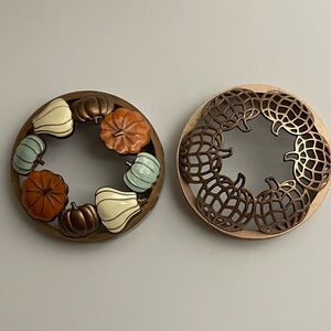 Yankee Candle Decorative Fall-Themed Illuma-Lid® Jar Candle Toppers x 2 🎃